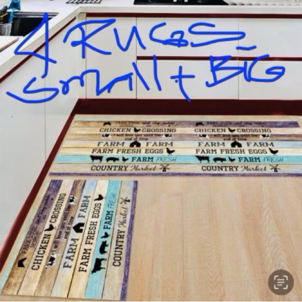 Buy Set Get Set Free 15x47.15x23 Farmhouse Kitchen Runner Machine Washable